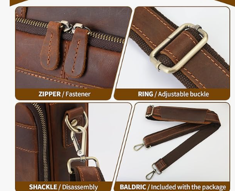 Bag Laptop Bag Attache Case, Fits 15.6 Inch Laptop