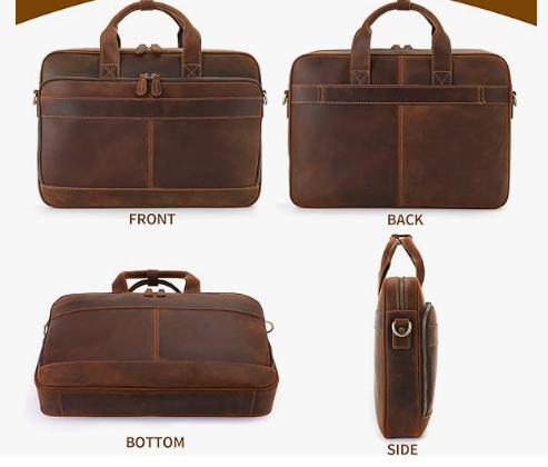 Bag Laptop Bag Attache Case, Fits 15.6 Inch Laptop